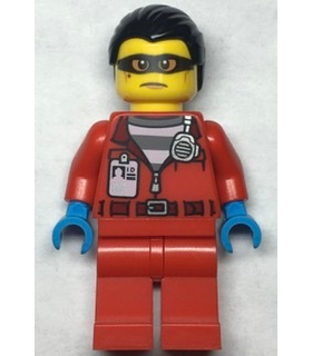 Police - Crook Vito, Red Jacket with Prison Shirt and I.D. Tag