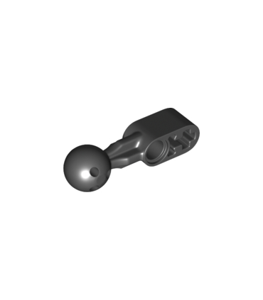Black Technic, Liftarm, Modified Ball Joint Straight 1 x 2 with 6 Holes in Ball