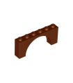 Reddish Brown Arch 1 x 6 x 2 - Medium Thick Top without Reinforced Underside