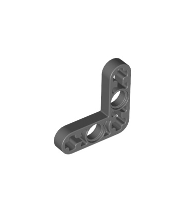 Dark Bluish Gray Technic, Liftarm, Modified Bent Thin L-Shape 3 x 3