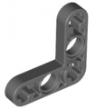 Dark Bluish Gray Technic, Liftarm, Modified Bent Thin L-Shape 3 x 3