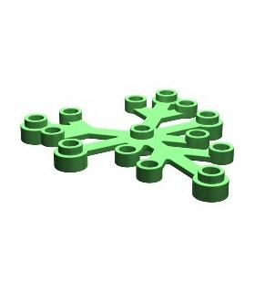 Bright Green Plant Leaves 6 x 5