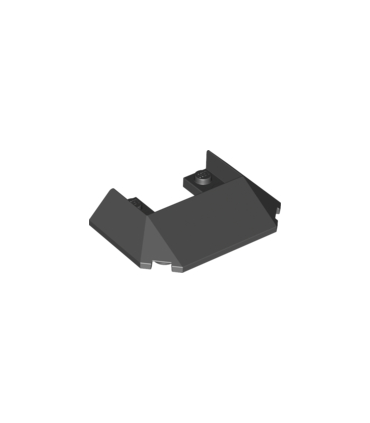 Black Wedge 6 x 4 Cutout (Train Roof)