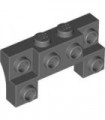 Dark Bluish Gray Brick, Modified 2 x 4 - 1 x 4 with 2 Recessed Studs and Thick Side Arches
