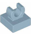 Sand Blue Tile, Modified 1 x 1 with Open O Clip