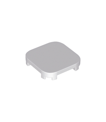 Light Bluish Gray Tile, Modified 4 x 4 with Rounded Corners and 4 Feet