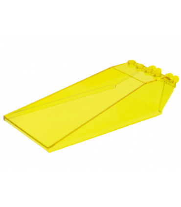 Trans-Yellow Windscreen 12 x 6 x 2 with Locking Dual 2 Fingers Hinge