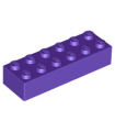 Dark Purple Brick 2 x 6