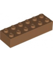 Medium Nougat Brick 2 x 6