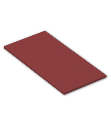 Dark Red Tile 8 x 16 with Bottom Tubes