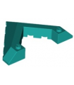 Dark Turquoise Wedge 6 x 8 Pointed Cutout