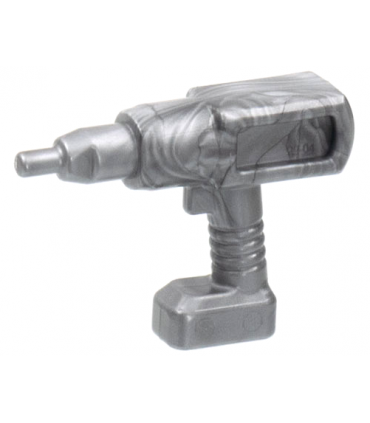 Flat Silver Minifigure, Utensil Tool Cordless Electric Impact Wrench / Drill