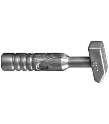 Flat Silver Minifigure, Utensil Tool Cross Pein Hammer - 3-Rib Handle
