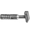 Flat Silver Minifigure, Utensil Tool Cross Pein Hammer - 3-Rib Handle