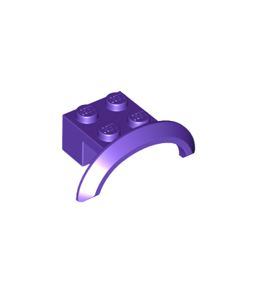 Dark Purple Vehicle, Mudguard 4 x 2 1/2 x 1 with Arch Round