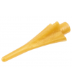 Pearl Gold Minifigure, Weapon Spear Tip with Fins