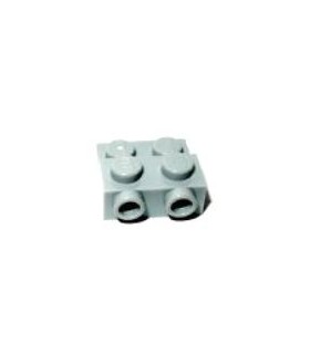 Light Bluish Gray Plate, Modified 2 x 2 x 2/3 with 2 Studs on Side