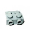 Light Bluish Gray Plate, Modified 2 x 2 x 2/3 with 2 Studs on Side