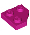 Magenta Wedge, Plate 2 x 2 Cut Corner