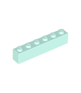 Light Aqua Brick 1 x 6