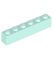 Light Aqua Brick 1 x 6