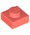 Coral Plate 1 x 1