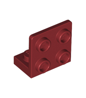 Dark Red Bracket 1 x 2 - 2 x 2 Inverted