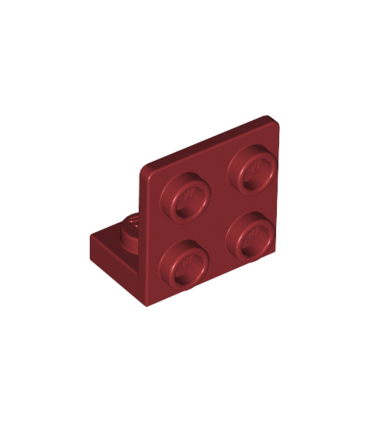 Dark Red Bracket 1 x 2 - 2 x 2 Inverted