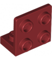 Dark Red Bracket 1 x 2 - 2 x 2 Inverted