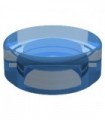Trans-Dark Blue Tile, Round 1 x 1