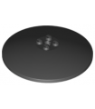 Black Dish 8 x 8 Inverted (Radar) - Solid Studs