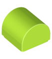 Lime Slope, Curved 1 x 1 x 2/3 Double
