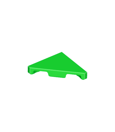 Bright Green Tile, Modified 2 x 2 Triangular