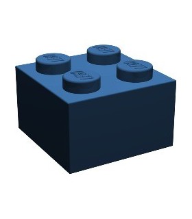 Dark Blue Brick 2 x 2