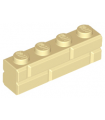 Tan Brick, Modified 1 x 4 with Masonry Profile