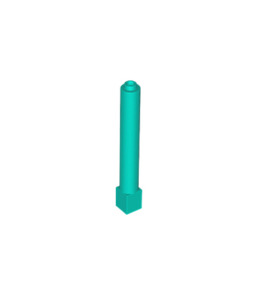 Dark Turquoise Support 1 x 1 x 6 Solid Pillar