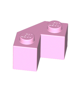 Bright Pink Brick, Modified Facet 2 x 2