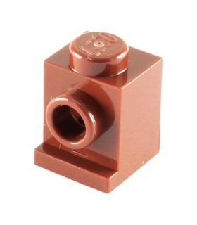 Reddish Brown Brick, Modified 1 x 1 with Headlight