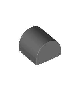 Dark Bluish Gray Slope, Curved 1 x 1 x 2/3 Double