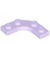 Lavender Plate, Round Corner 3 x 3 with 2 x 2 Curved Cutout