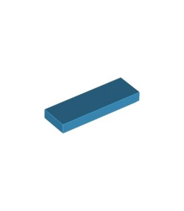 Dark Azure Tile 1 x 3