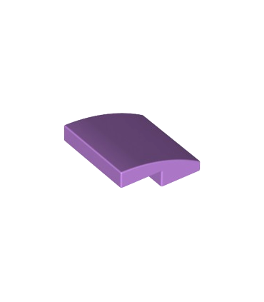 Medium Lavender Slope, Curved 2 x 2 x 2/3