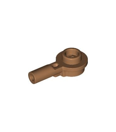 Medium Nougat Bar 1L with 1 x 1 Round Plate with Hollow Stud