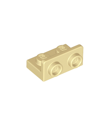 Tan Bracket 1 x 2 - 1 x 2 Inverted