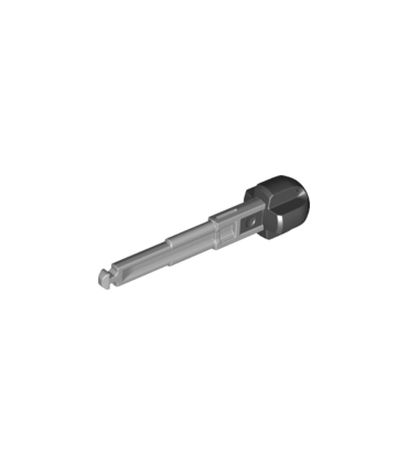 Light Bluish Gray Projectile Arrow, Solid Shaft with Black Cross Shaped Rubber End