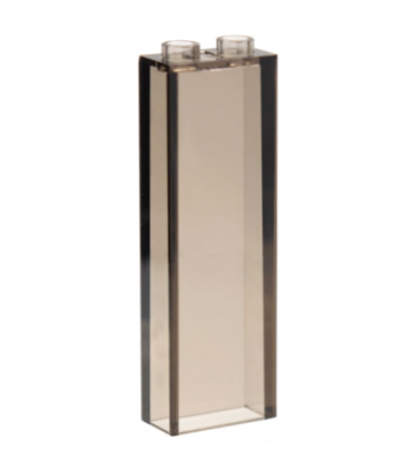 Trans-Brown (Old Trans-Black) Brick 1 x 2 x 5 without Side Supports
