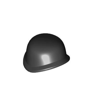 Black Minifigure, Headgear Helmet Army