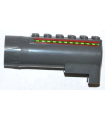 Dark Bluish Gray Air Blast Launcher Receiver (Racers) with Red Lines and Green and Lime Stripes Pattern on Both Sides (Stickers)
