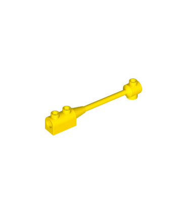 Yellow Bar 1 x 8 with Brick 1 x 2 Curved Top End (Axle Holder Inside Small End)