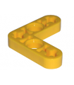 Yellow Technic, Liftarm, Modified Bent Thin L-Shape 3 x 3